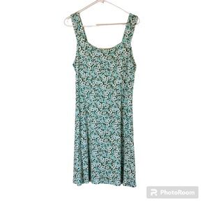 SO Womens Dress XL Floral Short Strappy Empire Swing Cottage Babydoll